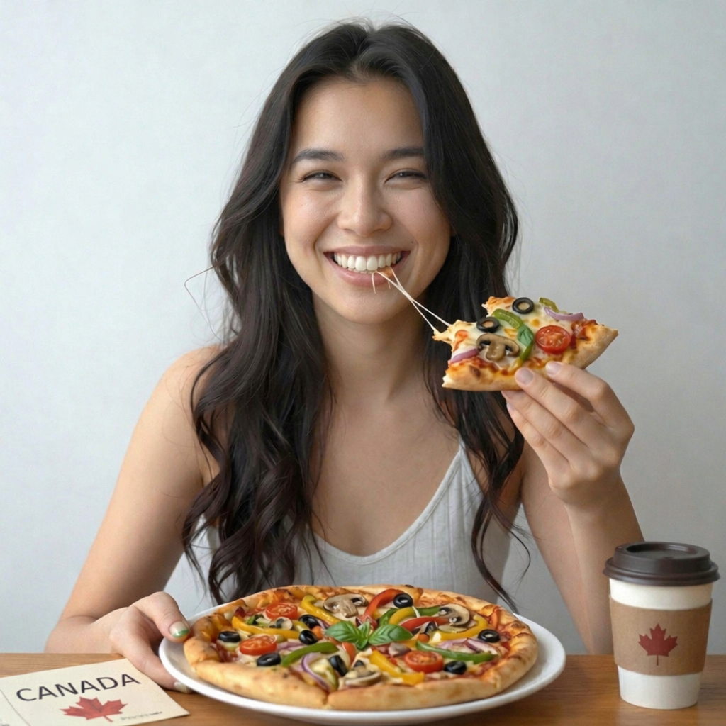Pizza on a wooden serving board